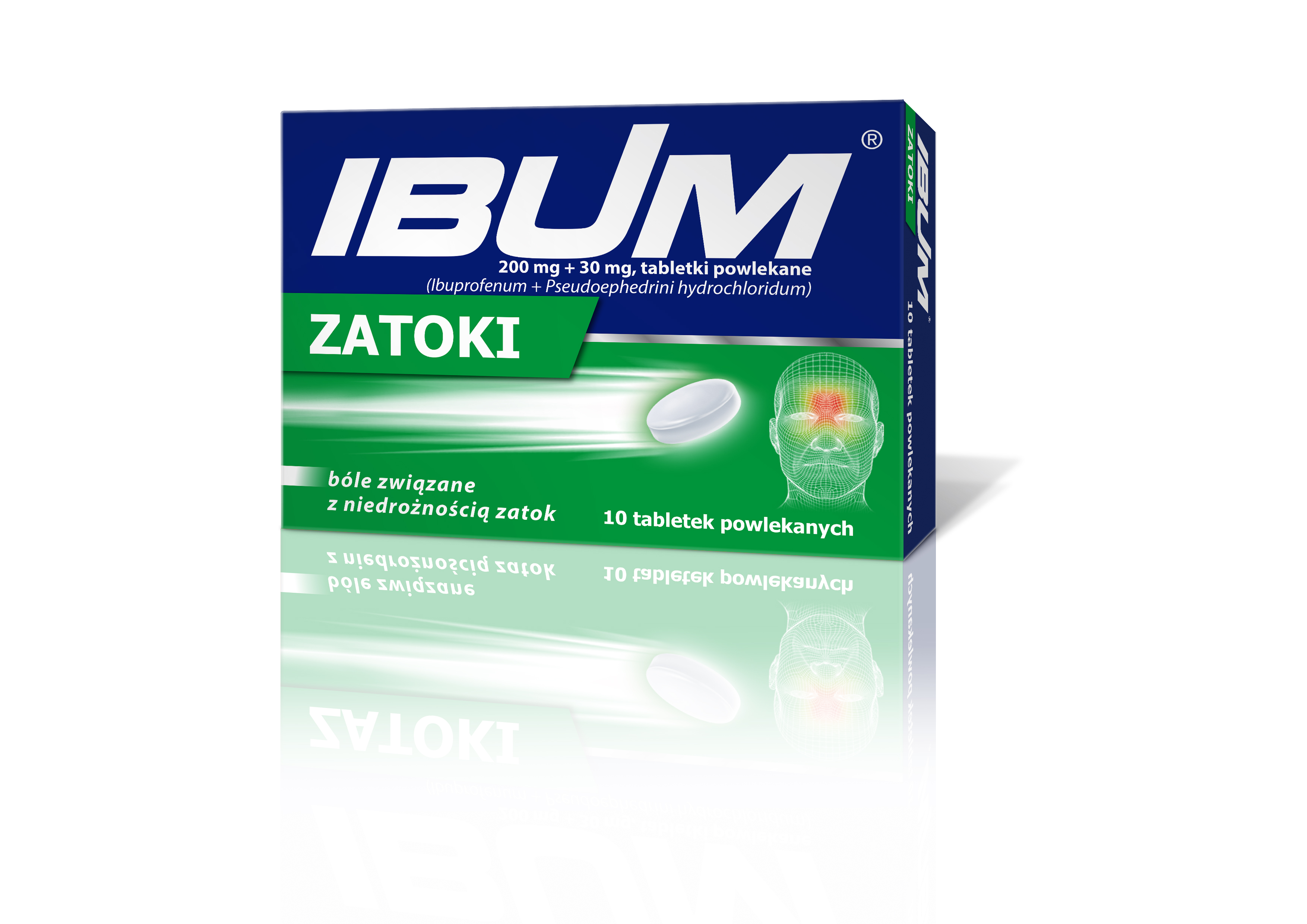 Ibuprofen + Pseudoephedrine 400/60mg, 200/30 mg
